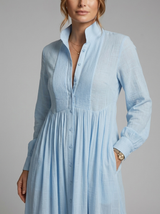 Lightweight Button Front Maxi Shirt Dress Summer Women
