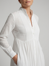 Lightweight Button Front Maxi Shirt Dress Summer Women