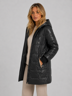Women's Longline Hooded Puffer Coat