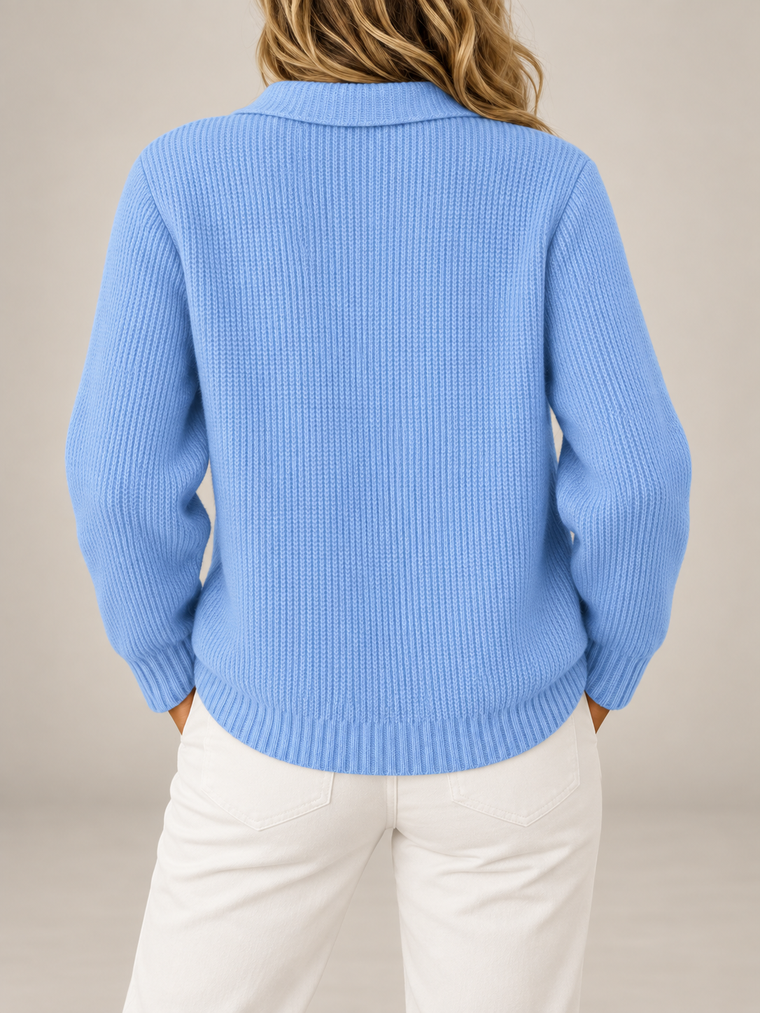 Women's Collared Knit Cardigan | Button Front Relaxed Overshirt