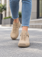 Women's Leather Casual Shoes | Lace-Up Flat Everyday Trainers