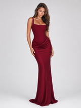 Bodycon Corset Maxi Dress Evening Women