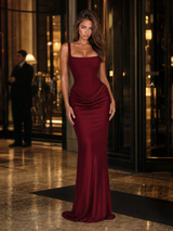 Bodycon Corset Maxi Dress Evening Women
