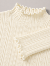 Women's Ribbed Mock Neck Knit Sweater