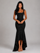 Floral Corset Fishtail Maxi Dress Evening Women