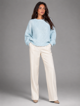 Women's Oversized Chunky Knit Crewneck Sweater
