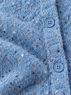 Women's Speckled Knit Cardigan | Round Neck Button Front