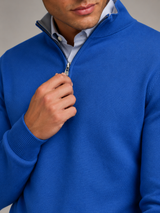 Men's Knit Quarter-Zip Mock Neck Sweater