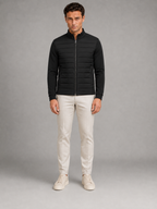 Men's Quilted Hybrid Full-Zip Jacket