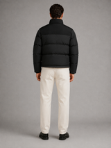 Men's Colour-Block Quilted Puffer Jacket