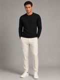 Men's Waffle-Textured Crewneck Sweatshirt