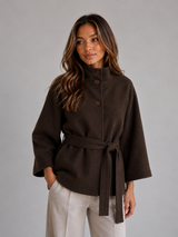 Belted Cape Jacket