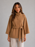 Women's Belted Cape Jacket