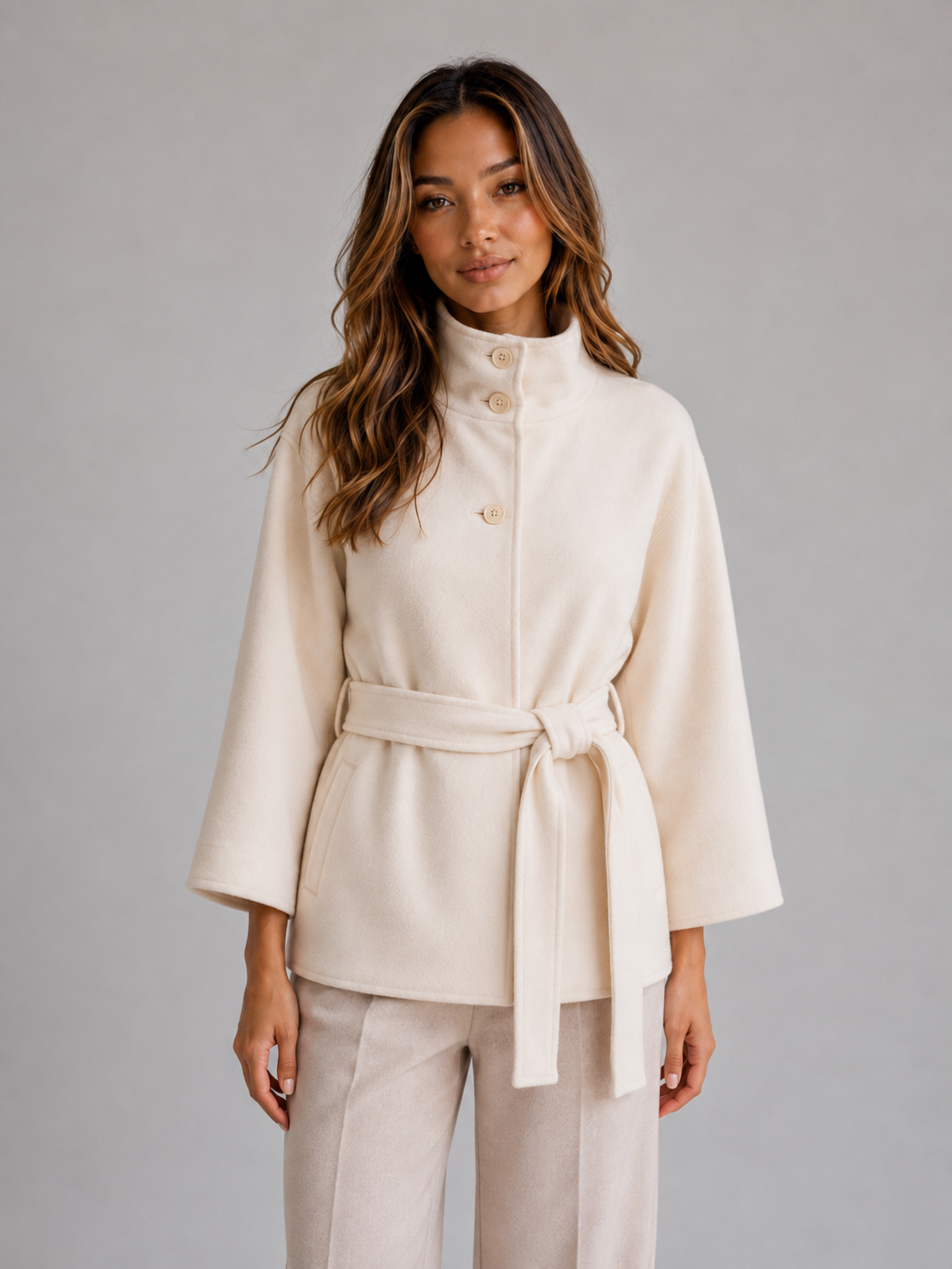 Women's Belted Cape Jacket