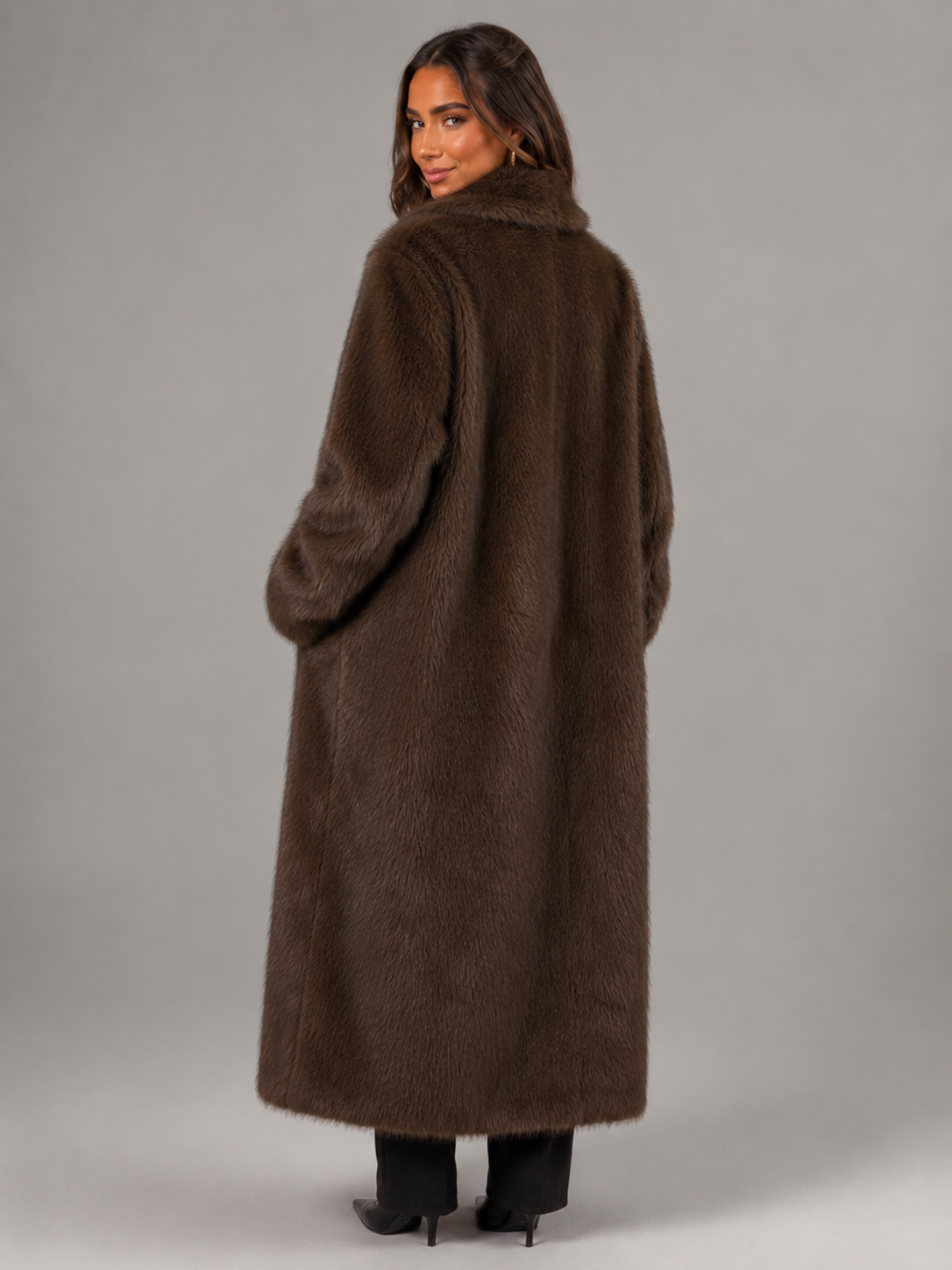 Women's Long Faux Fur Coat