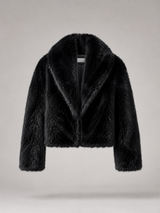 Women's Cropped Faux Fur Jacket
