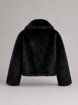 Women's Cropped Faux Fur Jacket