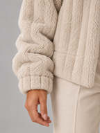 Women's Oversized Teddy Jacket | Borg Collared Winter Coat
