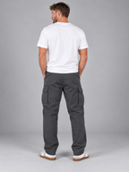 Men's Cargo Trousers | Relaxed Utility Fit Drawstring Waist