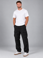 Men's Cargo Trousers | Relaxed Utility Fit Drawstring Waist
