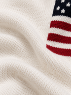 Women's Flag Knit Jumper | Crew Neck Cotton Pullover