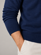 Men's V-Neck Knit Sweater | Fine Gauge Casual Pullover
