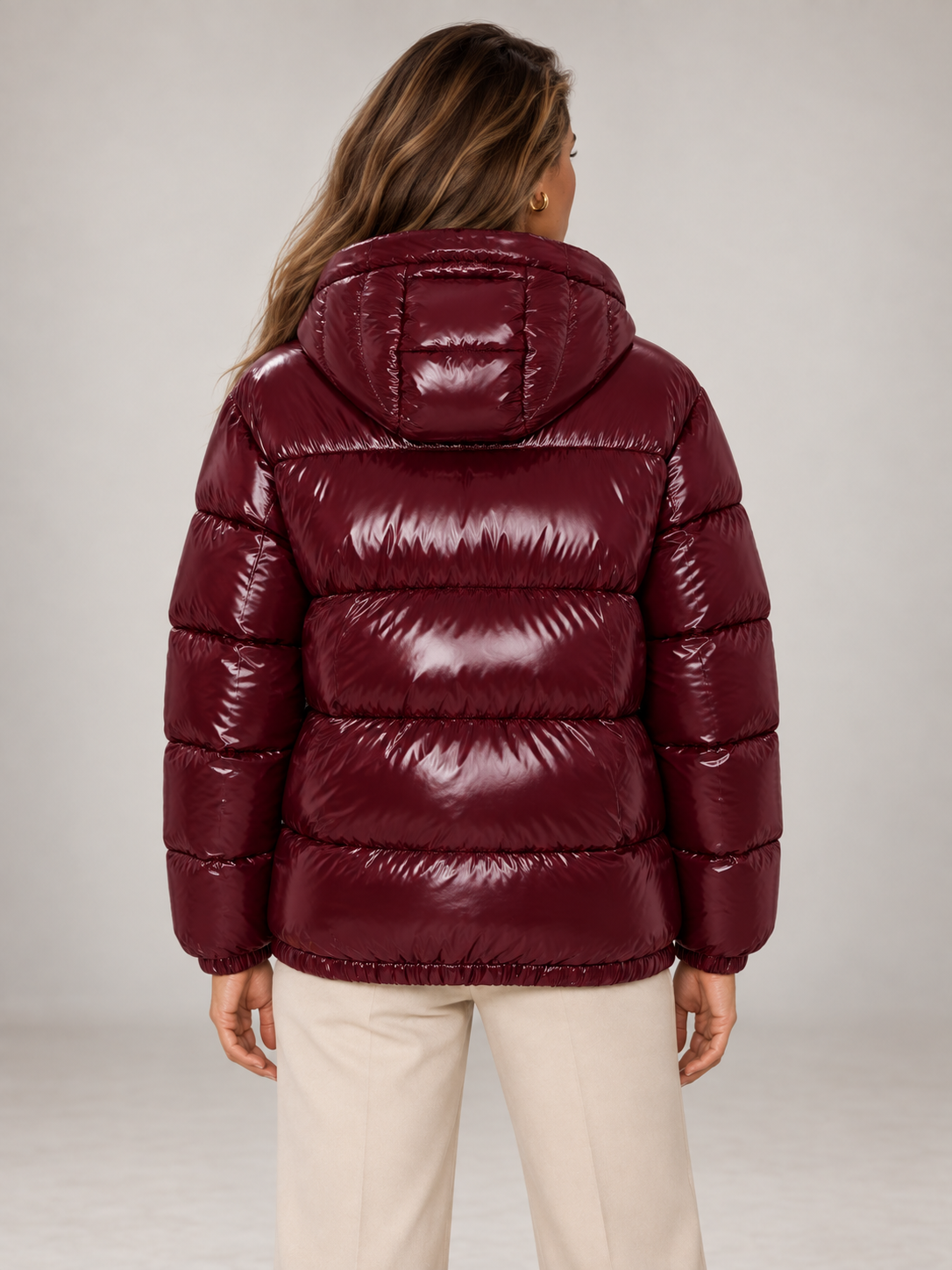 Women's Oversized Puffer Jacket | High Shine Hooded Winter Coat