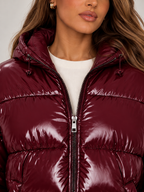 Women's Oversized Puffer Jacket | High Shine Hooded Winter Coat