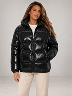 Women's Oversized Puffer Jacket | High Shine Hooded Winter Coat