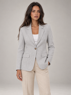 Women's Tailored Blazer | Single Button Long Sleeve Jacket