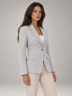 Women's Tailored Blazer | Single Button Long Sleeve Jacket