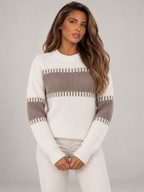 Women's Crew Neck Pullover Sweater | Soft Relaxed Knit