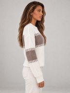 Women's Crew Neck Pullover Sweater | Soft Relaxed Knit
