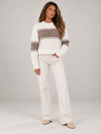 Women's Crew Neck Pullover Sweater | Soft Relaxed Knit