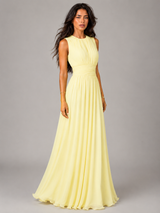 Ruched Chiffon Maxi Dress Wedding Guest