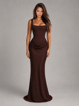 Bodycon Corset Maxi Dress Evening Women
