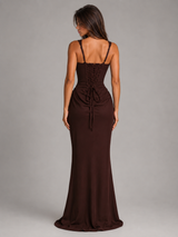 Bodycon Corset Maxi Dress Evening Women