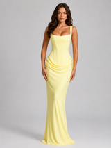 Bodycon Corset Maxi Dress Evening Women