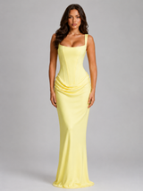 Bodycon Corset Maxi Dress Evening Women