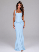 Bodycon Corset Maxi Dress Evening Women