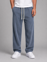 Men's Wide Leg Corduroy Trousers