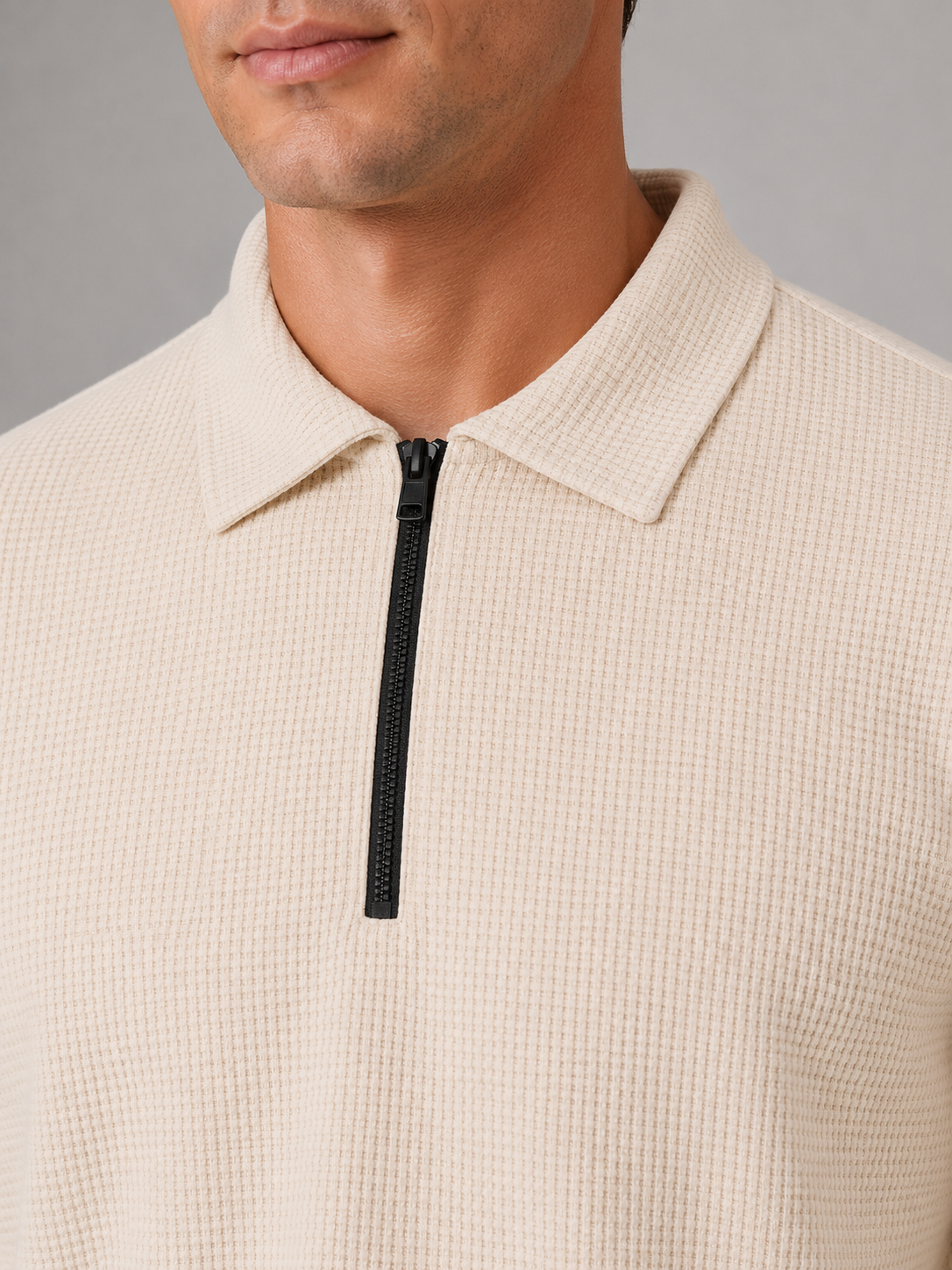 Men's Quarter-Zip Polo & Trouser Set