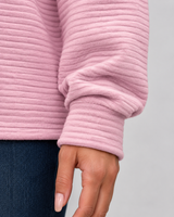 Women's Ribbed Quarter-Zip Pullover Sweater