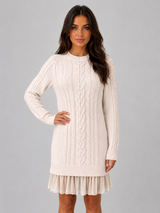 Cable Knit Jumper Dress