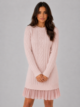 Cable Knit Jumper Dress