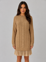 Cable Knit Jumper Dress