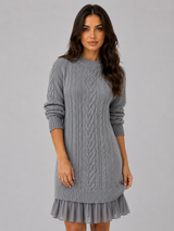 Cable Knit Jumper Dress