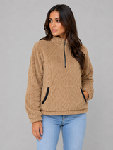 Plush Half Zip Pullover