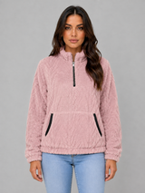 Plush Half Zip Pullover