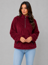 Plush Half Zip Pullover